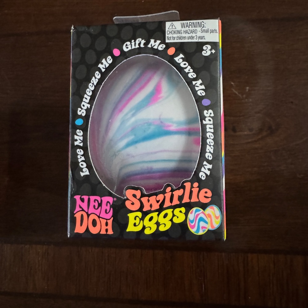 Swirlie Eggs Kids Sensory Squishy Toy - Pink & Blue